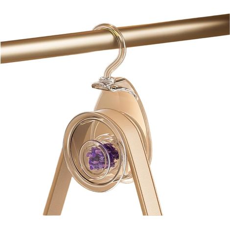 Wide, curved, traceless hooks for bags, hats, ties 360-degree rotating wardrobe organizer with perfume box lucky color ABS material strong load capacity up to 5 (1/5)