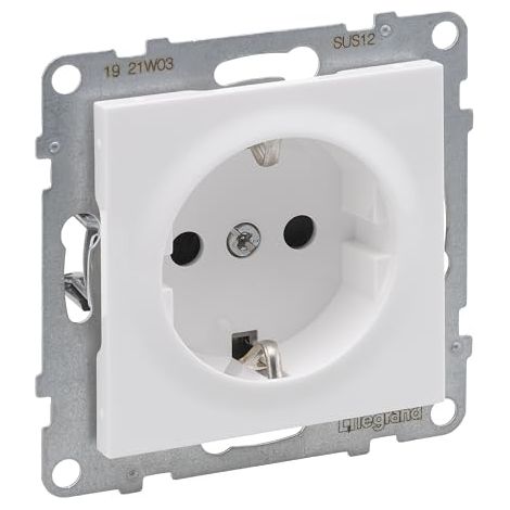 LEGRAND, SEANO PRISE DE COURANT AVEC PROTECTION DE CONTACT ACCRUE, BOÎTE DE JONCTION, BORNES ENFICHABLES, 16 A, 250 V, COULEUR :