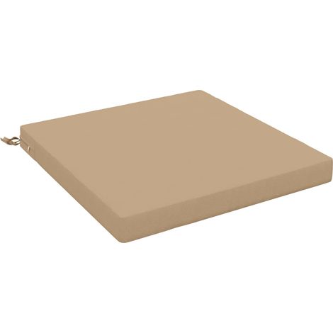 1-teiliges Sitzkissen SOEST 100 % Polyester Sand 70 x 70 x 7 cm vidaXL (1/5)