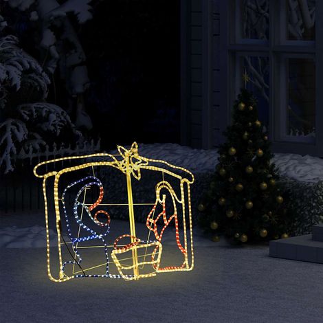 Décoration de la crèche de Noël 240 LED 116x41x87 cm (1/5)