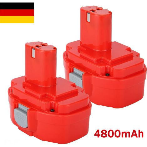 2 × 4.8Ah 1822 Ersatzbatterie für Makita Batterie 18V NI-Mh PA18 1822 1833 1834 1835 1835F 192827-3 1928273 192829-9 193102-0 193159-1 193 784-8 194105-7 194107-3 194158-6 für 18V (1/5)