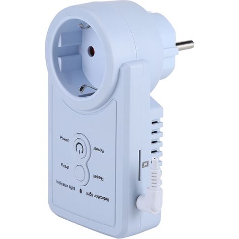 Enchufe inteligente GSM con sensor de temperatura, control por SMS, interruptor de toma de corriente doméstica (versión en inglés) (1/5)