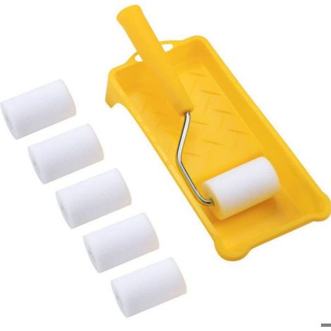 Rouleau A Peinture En Mousse - 23 Cm - Pour Murs Placards Portes - Lot De 8 (1/4)