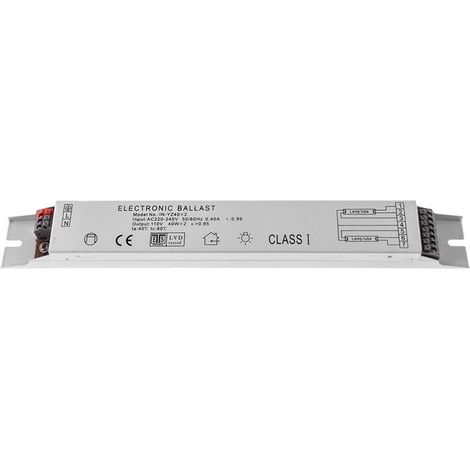 Balasto Transformer interlusa 2x40W metal 26x32 cm