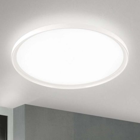 [NEUWERTIG] B-Ware Deckenlampe GAMMA LED dimmbar Fernbedienung CCT 60cm weiß Aluminium 5400lm (1/2)