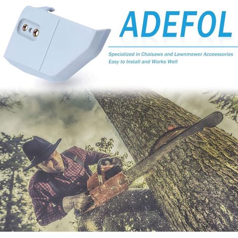 Couvercle de Pignon avec Tendeur de Chaîne pour STIHL Tronçonneuse MS170 MS180 017 018 MS210 MS230 MS250 021 023 025, ADEFOL Carter de Chain + Tensionneur + Goujon et Écrou 6 in 1 (1/4)