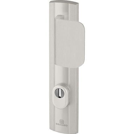 1 - Poignée Blindée - Plaque de Protection - Sécurité Grade 3 - Aluminium Massif 15mm - Pour Porte d&39Entrée - Argent - 242x52cm (1/2)