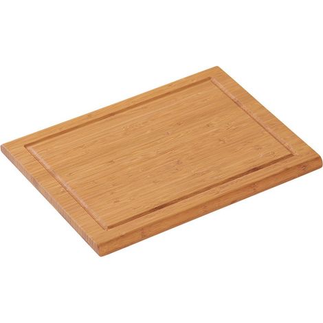 Schneidebrett aus Bambus, rechteckig, mit Saftrille, 38 x 28 cm, Kesper