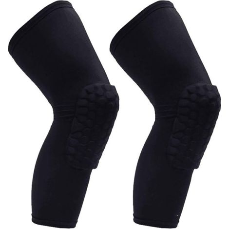 Genouillere De Compression - Manchon Long Pour Protection Des Genoux Et Cuisse - Pour Baseball Football Volleyball - Lot De 2 (1/5)
