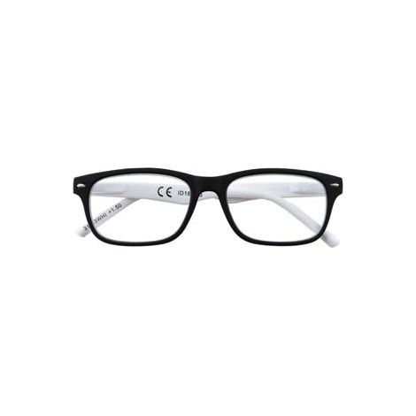 OCCHIALE LETTURA MONTATURA POLICARBONATO NERO/BIANCO B3  diottrie +1,5  31ZB3WHI150    ZIPPO