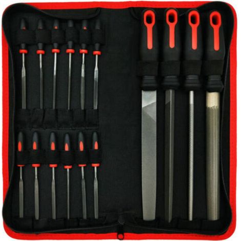 Set de 6 limeurs manuels pour menuiserie, sculpture sur bois, finition artisanale et ateliers – Limes à double face en acier trempé, grain grossier à fin