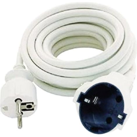 Rallonge de câble Talox blanc 10 m 3x1,5 DG-YDB10