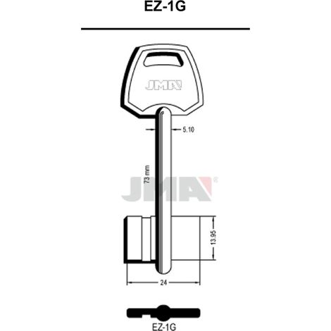 (10 u.) LLAVE EN BRUTO GORJA LATON