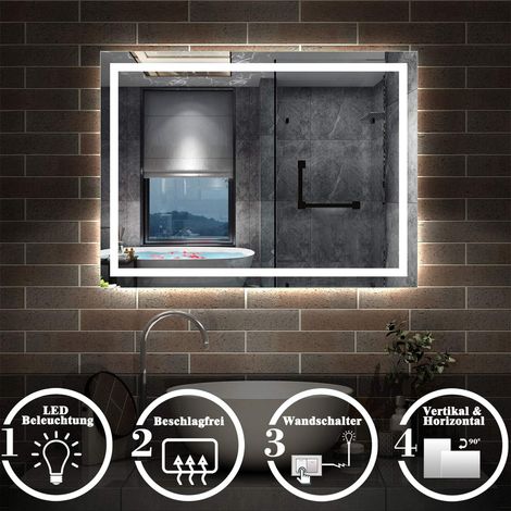 70X50cm LED Siegel Wandschalter Beschlagfrei (1/5)