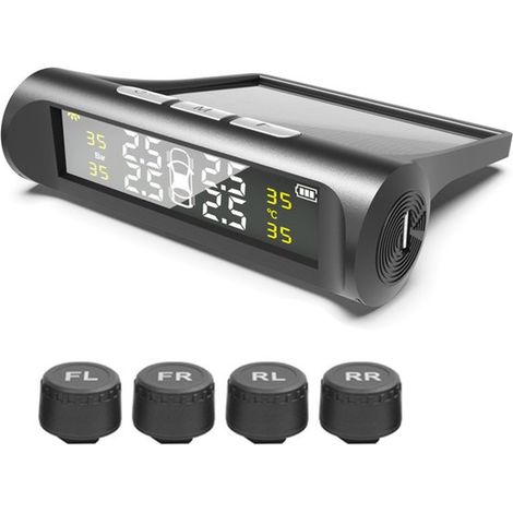 Manometro per pneumatici auto, display LCD della pressione dei pneumatici, allarme di sicurezza automatico - schermo a colori, sensore esterno di pressione dei pneumatici