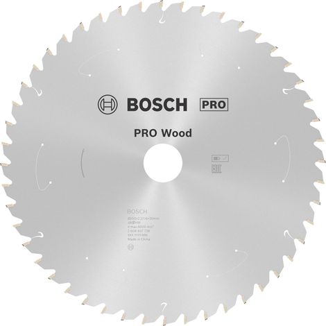 Bosch PRO Wood cordless Kreissägeblatt, 250 x 2,2 x 30 mm, T48