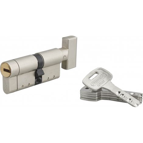 Profile cylindre FEDERAL S - Bouton 30x40mm sn - 5 clés (1/2)