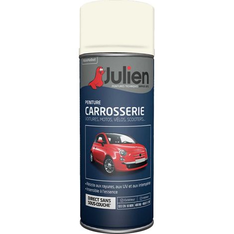 Peinture aérosol pour Carrosserie - Brillant Blanc Cygne 37107 - 400 ml - Julien