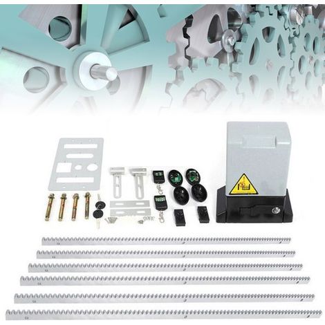 4 Fernbedienung Schiebetorantrieb Toröffner Komplett-Set Schiebetor Motor 1200KG