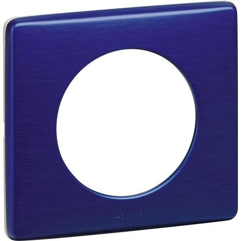 Legrand – Plaque Céliane 1 poste – Métal Nuit d'encre – Finition haut de gamme – Compatible avec Céliane™ – Installation horizontale ou verticale