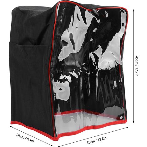 Ortviai Housse de Robot Pâtissier en Toile Oxford Imperméable avec Fenêtre Transparente et Pochettes – 35 x 24 x 45 cm (1/4)
