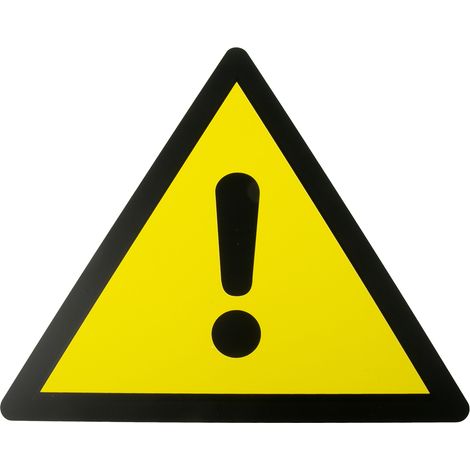 Panneau de danger, avec pictogramme : Danger général " " ( Prix pour 1 )