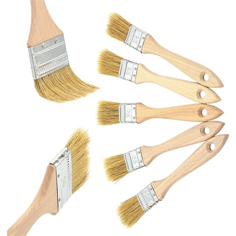 Ensemble de pinceaux, demi-pinceaux anglais, 25 mm, 5 pièces, peinture (1/5)