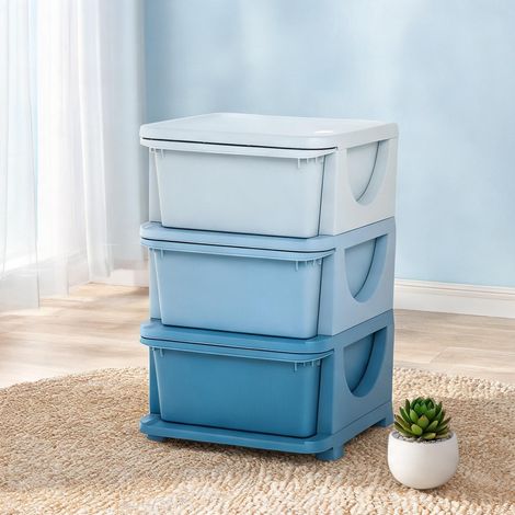 Commode enfant 6 tiroirs en PP 37 x 37 x 56,5 cm 37 x 37 x 56 cm (1/5)
