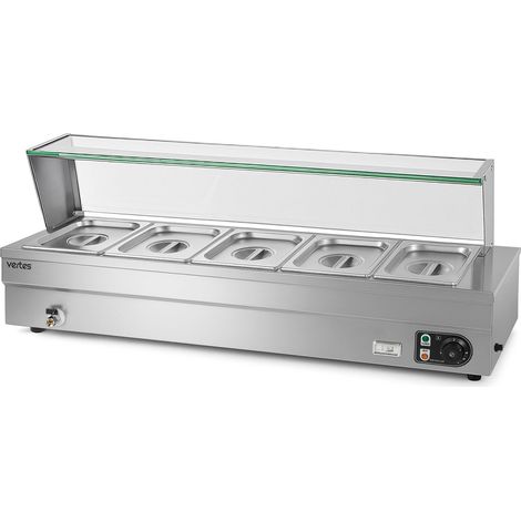 VERTES Buffetwärmer 1500W, 5x 1/2 GN Behälter mit Deckel, 10L