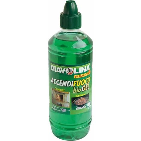 Accendifuoco Gel ecologico per fonduta barbecue e fornelli Beloli combustione 750 ml