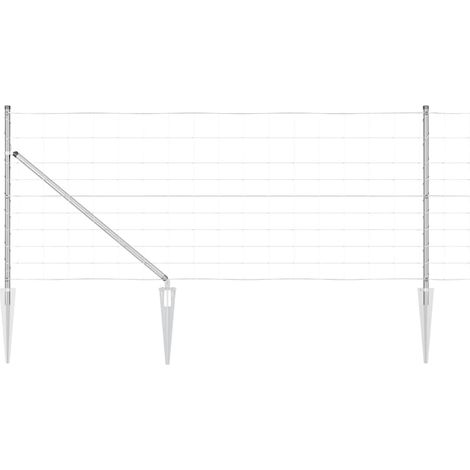 Maison Exclusive - Schweißdrahtzaun mit Spikes 50 x 1 m (B x H)