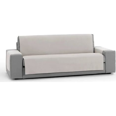 Housse-canapé 4 place - JUANIO - Avec accoudoirs - Beige - Antidérapante - Imperméable (1/3)