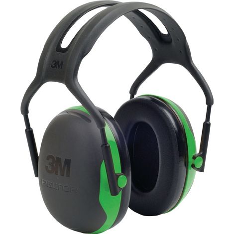 Casque anti-bruit 3M PELTOR série X1A Serre-tête 27dB Noir, Vert ( Prix pour 1 )