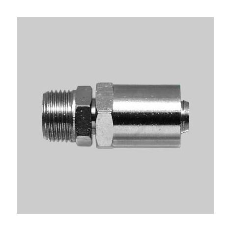 Attacco maschio con portagomma diametro 6x14 mm - fil. 1/4 pollici conf. da 10 pz
