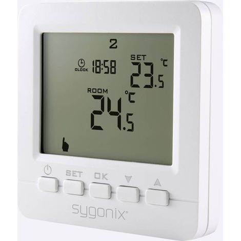 Sygonix SY-4500818 Termostato ambiente Da incasso Settimanale 1 pz.