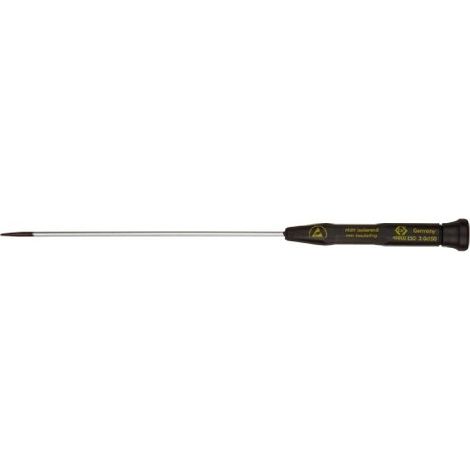 C.K Xonic ESD Schlitz-Schraubendreher Klingenbreite: 3 mm Klingenlänge: 150 mm DIN EN 61340-2