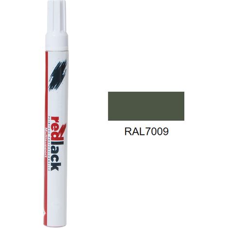 Feltro Vernice per ritocchi 8 ml – RAL 7009 – Verde grigio – satinata – multisupporto – Redlack