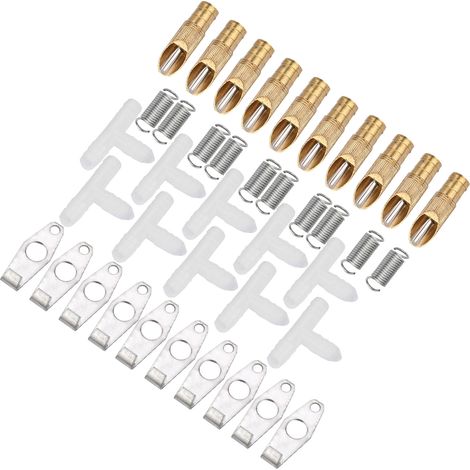 Lot de 10 abreuvoirs automatiques à tétine en acier inoxydable pour lapins, rats et furets (becs de canard). (1/5)
