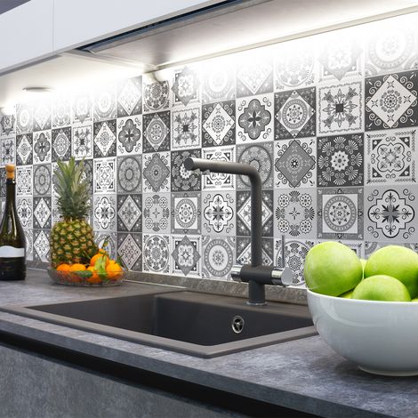 Sticker Mural Carrelage adhésif Cuisine Salle de Bain - 24 STICKERS CARRELAGES AZULEJOS TALIHA - 24stickers10x10cm (1/5)