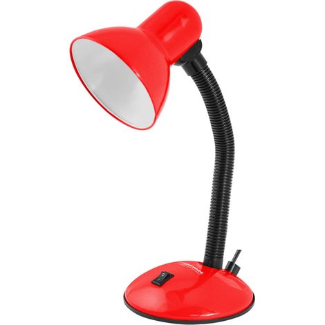 Lampada da scrivania esperanza e27 arcturus rossa