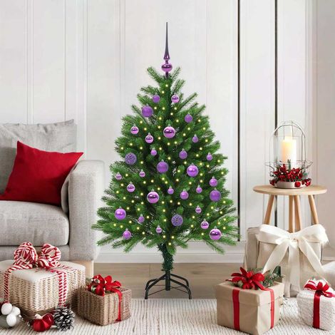 Weihnachtsbaum mit 150 LEDs mit Ständer Grün 120 cm PE