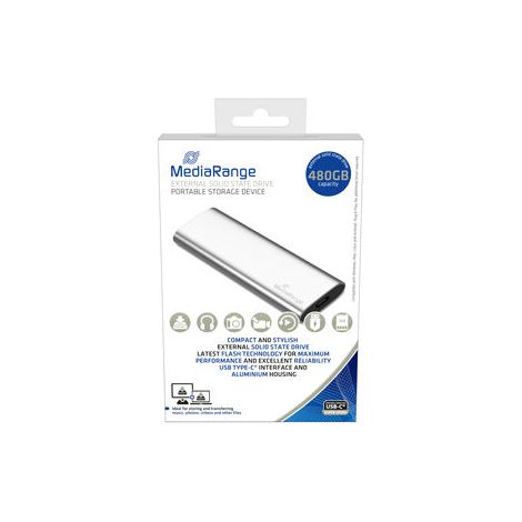 MR1102 unidad externa de estado sólido 480 GB USB Tipo C 3.2 Gen 2 (3.1 Gen 2) Plata