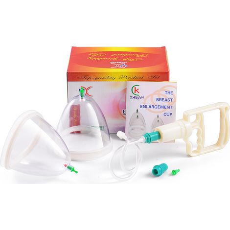 Ventouse mammaire manuelle 123mm large, ventouse poitrine femme, stimulateur massage buste, tire-lait aspiration, succion mamelon, lot de rehaussement poitrine, accessoire bien-être. (1/3)