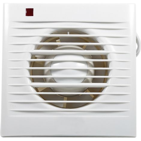Wandmontierter Abluftventilator für Badezimmer, WC, Küche, Fenster- oder Wandmontage, 220 V, 10 cm (4 Zoll). (1/3)