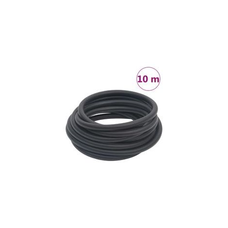 Manguera de aire híbrida, negra, 1,5 cm x 10 m, caucho y PVC - Crezuo (1/4)