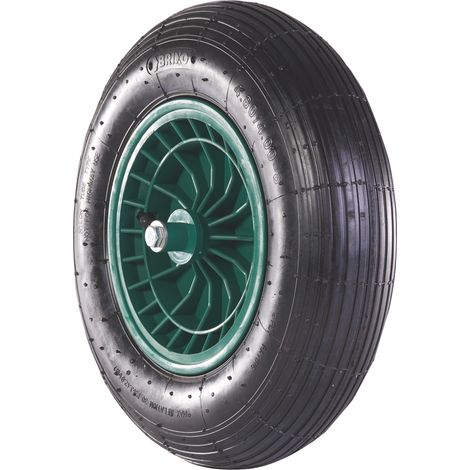 RUOTE RUOTA PNEUMATICHE PNEUMATICA PER CARRIOLE CARRIOLA FORT PVC 400x8 (1/7)