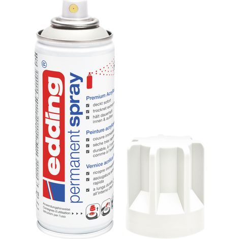 Bombe Peinture Aérosol Edding 5200 Blanc Mat - Spray 200ml
