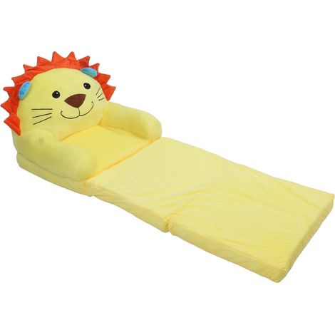 Canapé Enfant Pliable Moelleux Doux Cartoon Canapé Lit avec Accoudoirs pour Fille Bébé 3 Couches (1/5)
