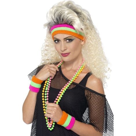 Sweatbands - Neon - with 1 Headband & 2 Wristbands - 41561