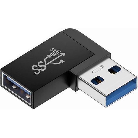 Connecteur USB 3.0 à 90 degrés (haut/bas) pour ordinateur portable/PC - Connecteur C- (1/5)